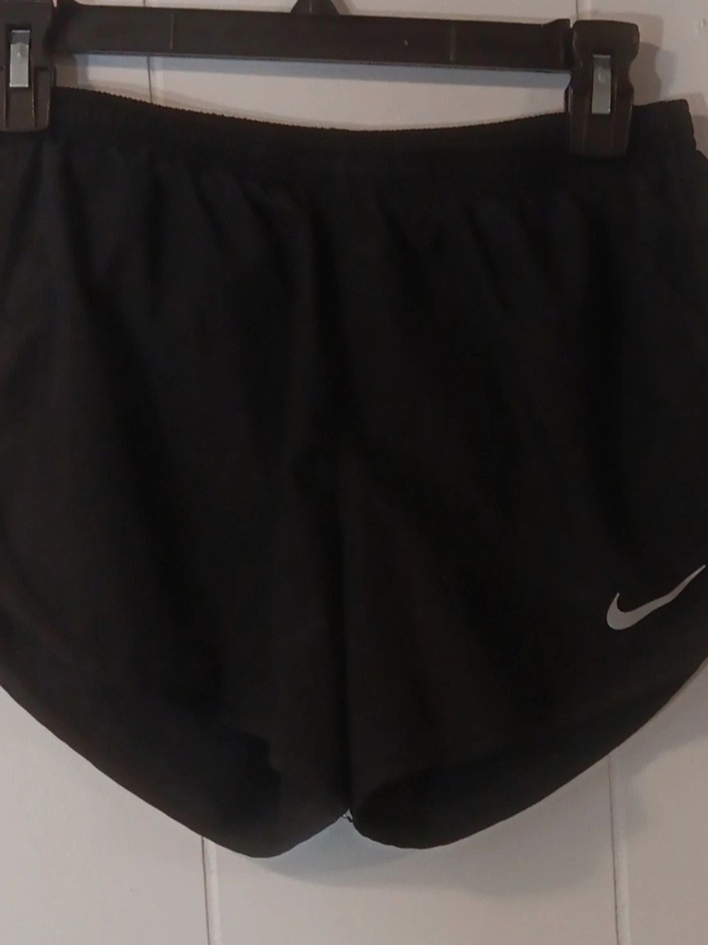 Nike Black Women's Athletic Running Shorts with Reflective Swoosh